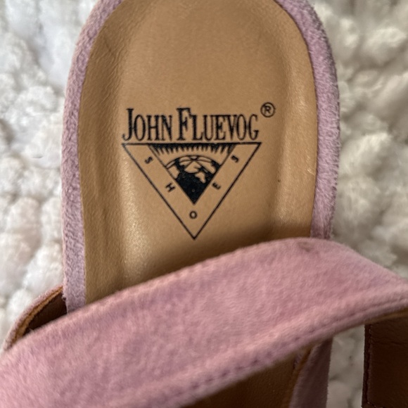 John Fluevog Pink Slingback Platform Sandals - Picture 9 of 9